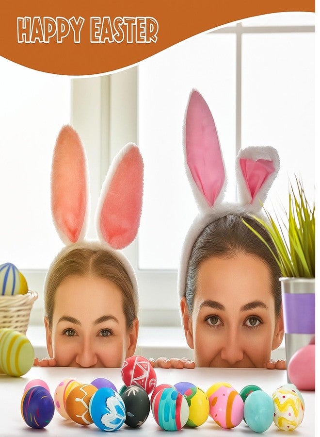 Seematn 90 Pcs White Plastic Eggs Paintable Easter Eggs with Paper Trays for DIY, Crafts, Easter Hunts Party Favors, Basket Fillers (White) - Image 5